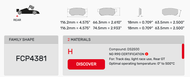 Ferodo FCP4381 Brake Pads