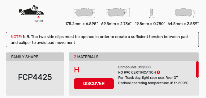 Ferodo FCP4425 Brake Pads