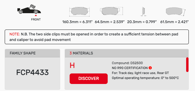 Ferodo FCP4433 Brake Pads