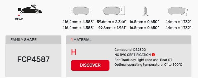 Ferodo FCP4587 Brake Pads