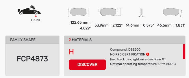 Ferodo FCP4873 Brake Pads