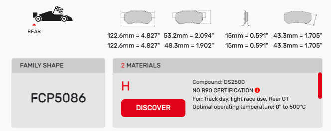 Ferodo FCP5086 Brake Pads