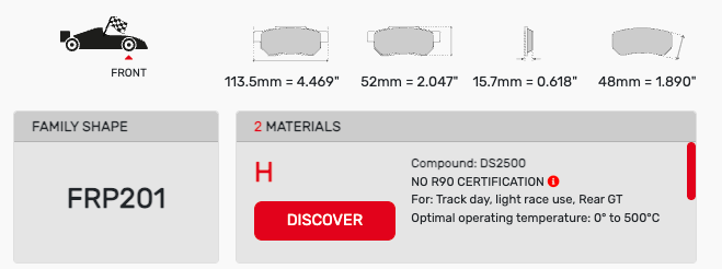 Ferodo FRP0201 Brake Pads