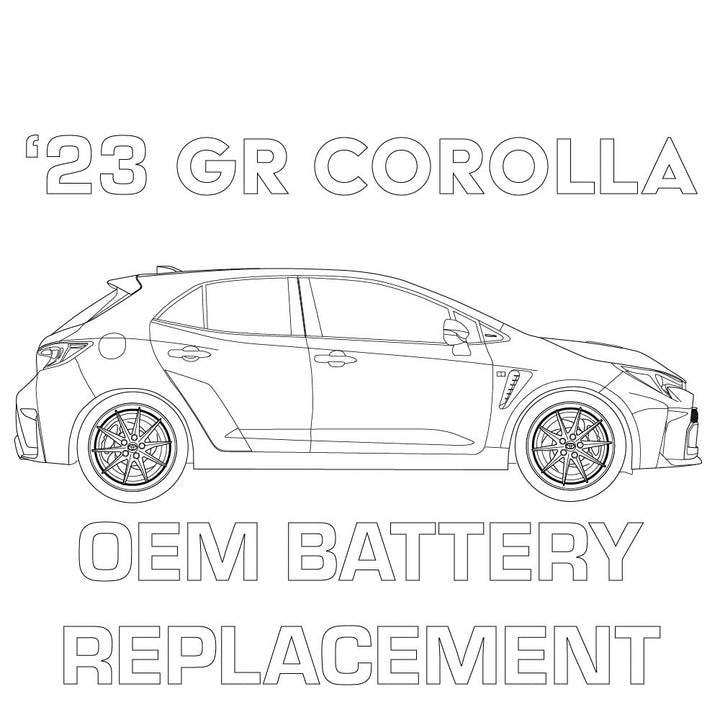 2023+ GR Corolla Lithium Performance Battery