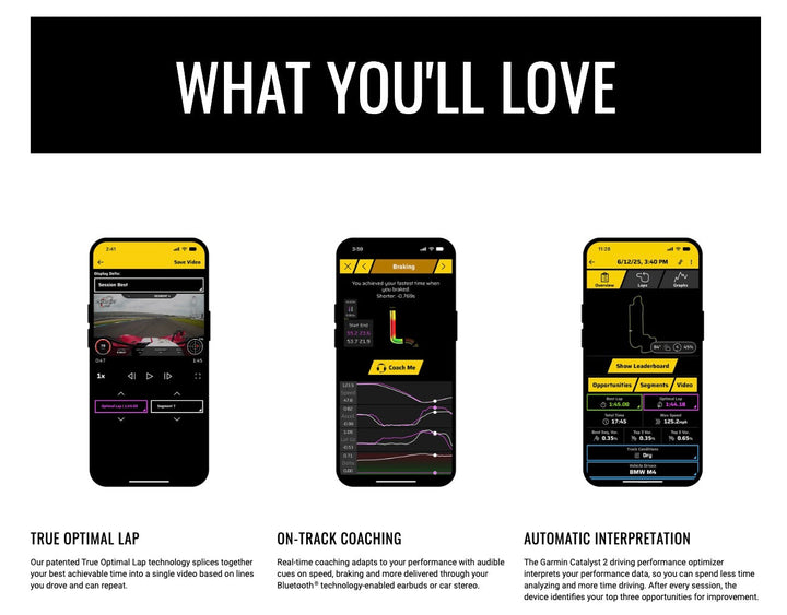 Garmin Catalyst 2 Race Track Driving Performance Optimizer