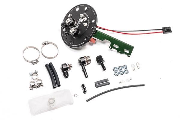 Radium Engineering 94-01 Acura Integra / 92-00 Honda Civic Fuel Pump Hanger Dual Pump Add-On - Attacking the Clock Racing