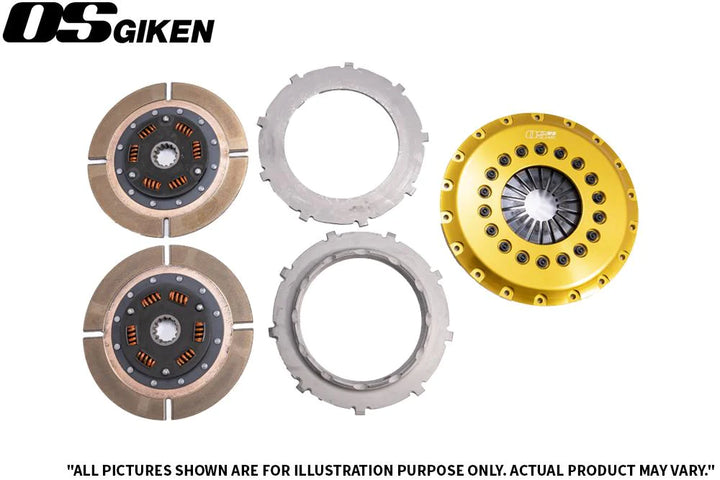OS Giken Toyota SUPRA 7MGTE TR Series Dampened Twin Plate Clutch - Requires TY011-BF60M