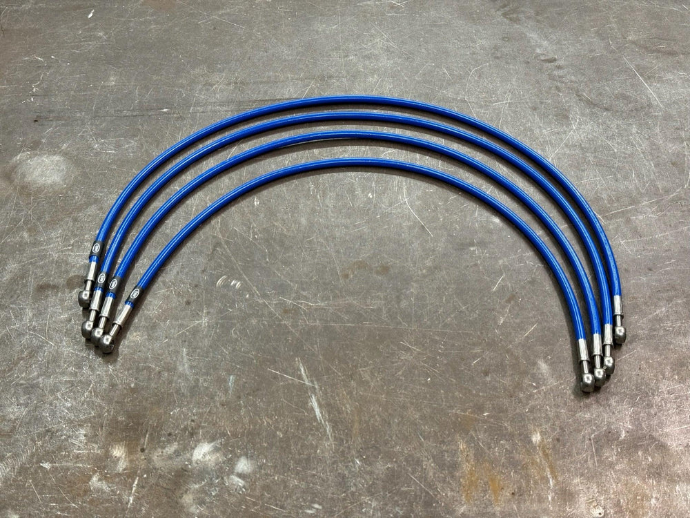 HEL Braided Fuel Injector Lines for Porsche 924 K-JET Early (Banjo Injectors) - Attacking the Clock Racing