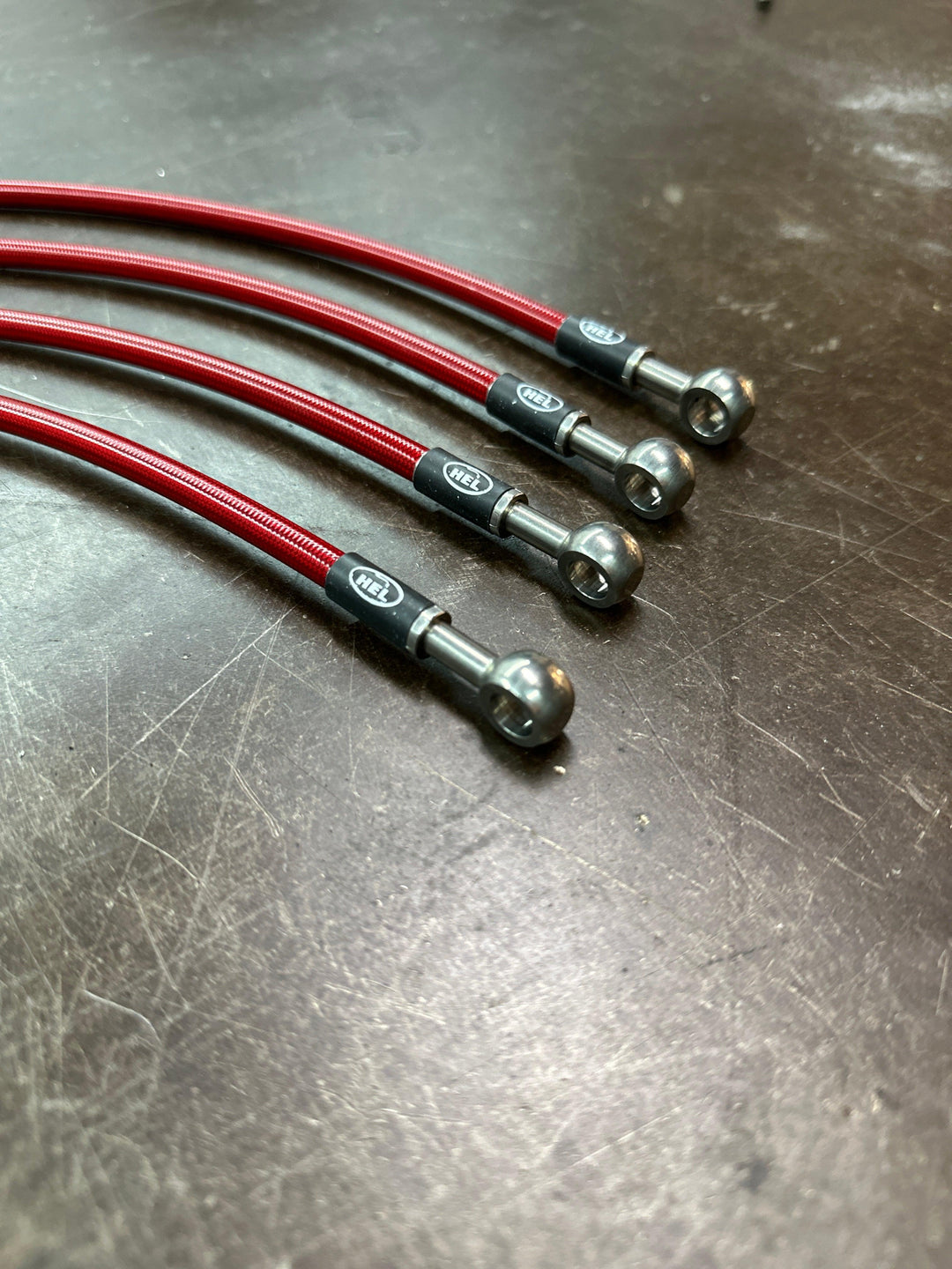 HEL Braided Fuel Injector Lines for Porsche 924 K-JET Early