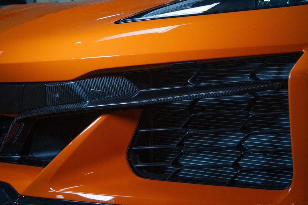 Carbon Fiber Chevrolet Corvette C8 Z06 Front Bumper Grill Inserts 2024 - Current