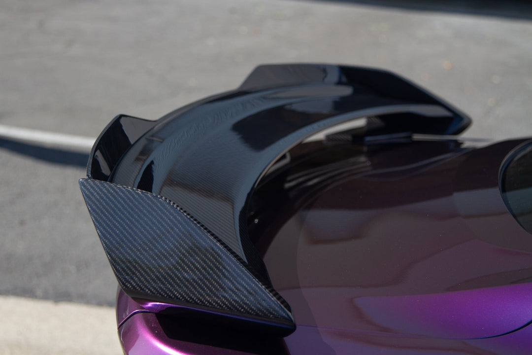 Ford Mustang S650 Dark Horse Carbon Fiber Spoiler with Gurney 2024 - Current