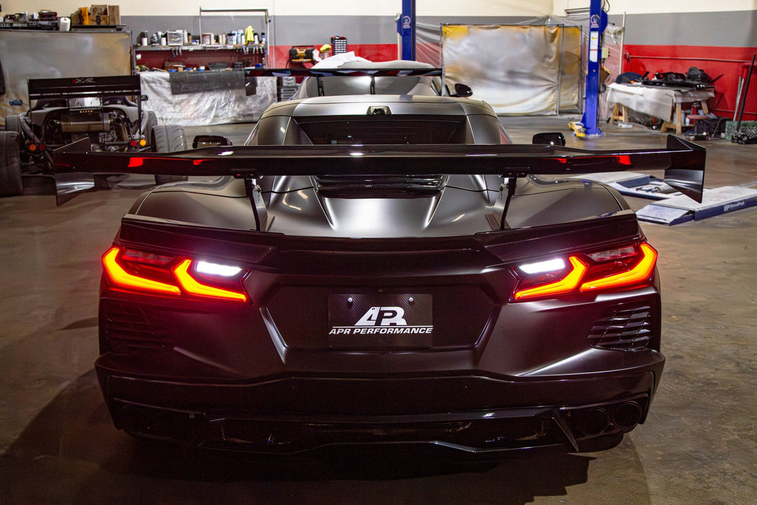 Chevrolet Corvette C8/ C8 Z06 Convertible Carbon Fiber GTC-500  Adjustable Wing 2020-UP