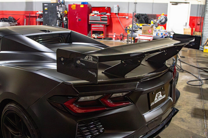 Chevrolet Corvette C8/ C8 Z06 Convertible Carbon Fiber GTC-500  Adjustable Wing 2020-UP