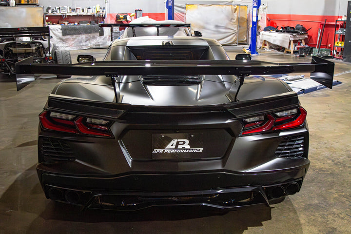 Chevrolet Corvette C8/ C8 Z06 Convertible Carbon Fiber GTC-500  Adjustable Wing 2020-UP