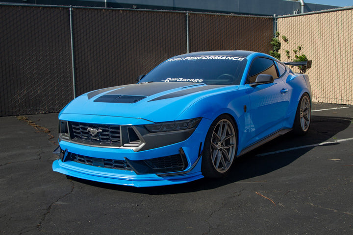 Ford Mustang S650 Carbon Fiber Dark Horse Front Bumper Canards 2024 - Current