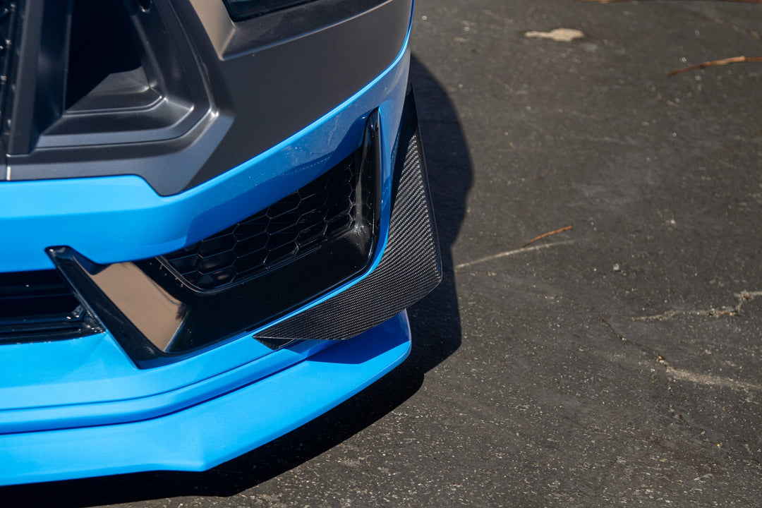 Ford Mustang S650 Carbon Fiber Dark Horse Front Bumper Canards 2024 - Current