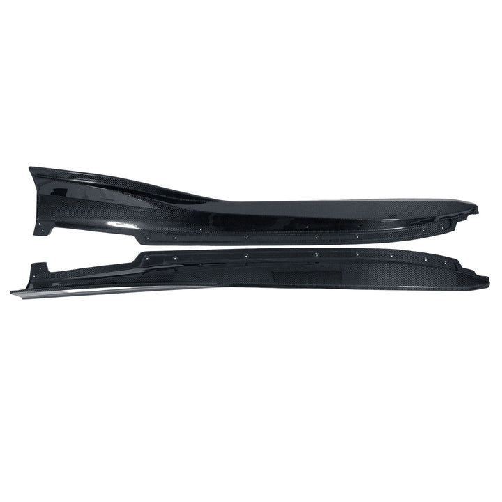 Chevrolet Corvette C8 Z06/ E Ray/ ZR1 Carbon Fiber Side Rocker Extensions/ Side Skirts