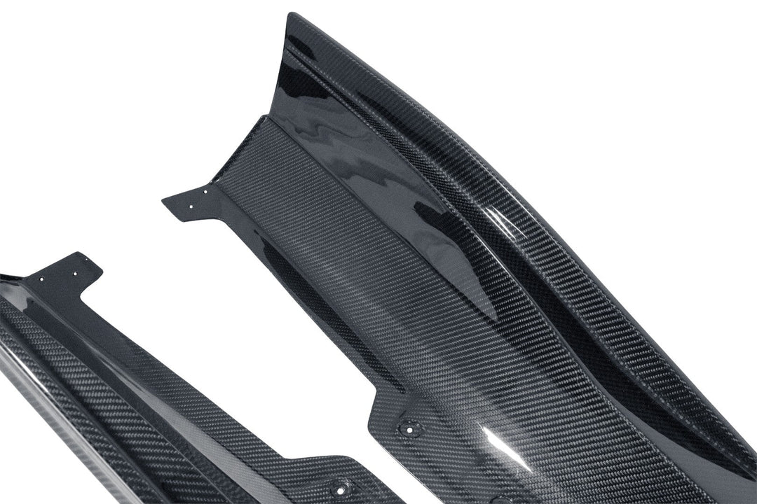Chevrolet Corvette C8 Z06/ E Ray/ ZR1 Carbon Fiber Side Rocker Extensions/ Side Skirts