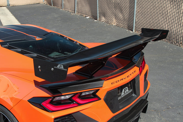 Chevrolet Corvette C8/ C8 Z06 Convertible Carbon Fiber GTC-500  Adjustable Wing 2020-UP