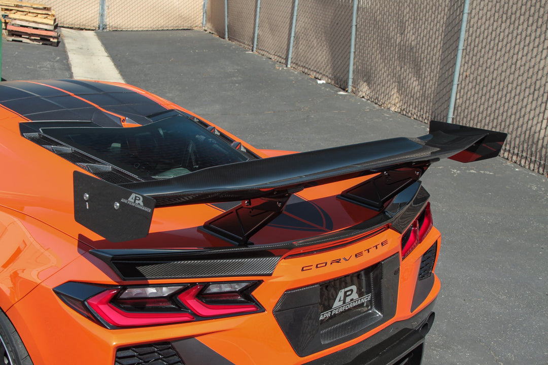 Chevrolet Corvette C8/ C8 Z06 Convertible Carbon Fiber GTC-500  Adjustable Wing 2020-UP