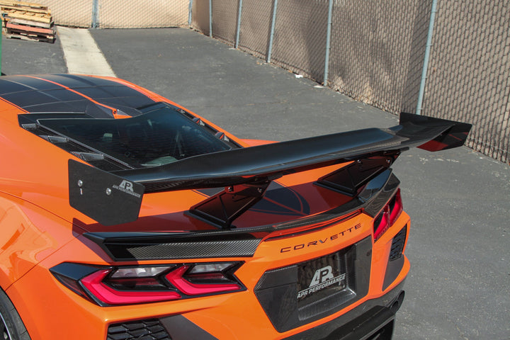 Chevrolet Corvette C8/ C8 Z06 Convertible Carbon Fiber GTC-500  Adjustable Wing 2020-UP