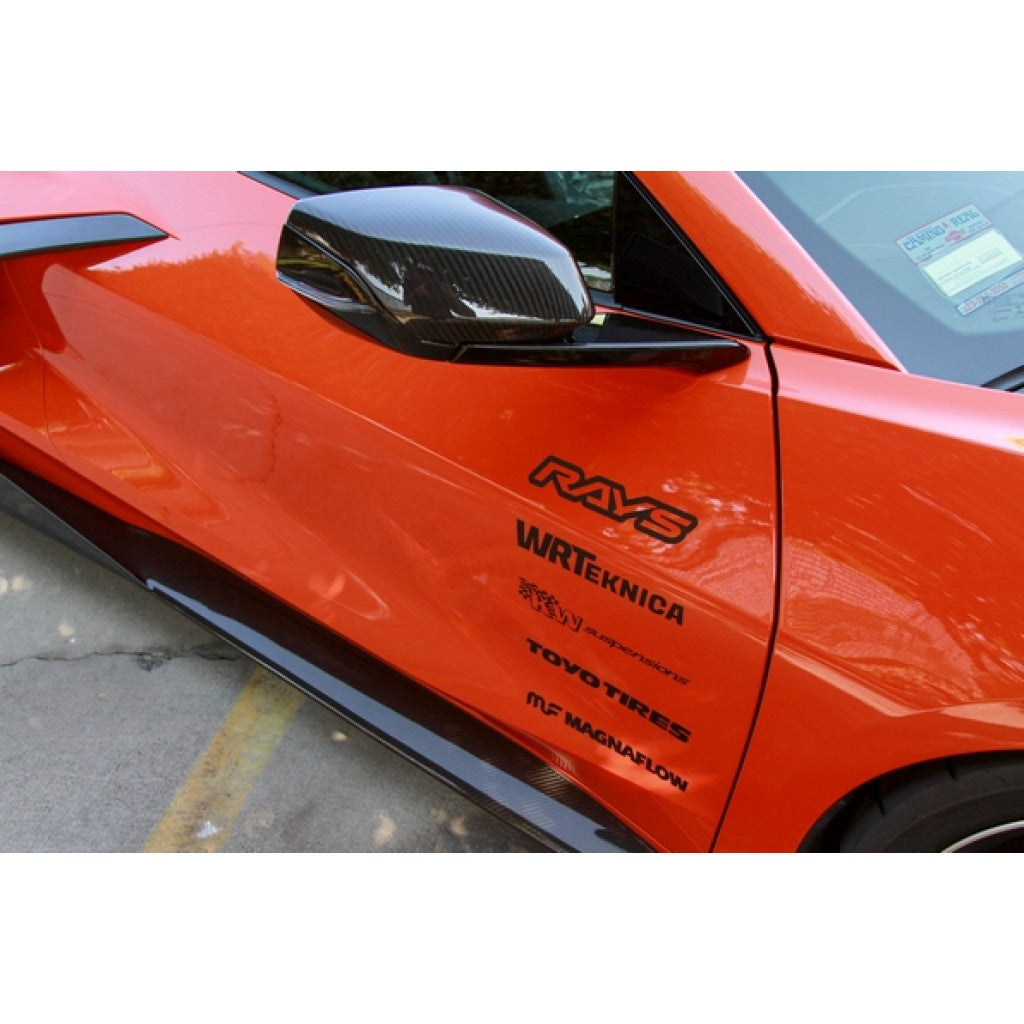 Carbon Fiber Chevrolet Corvette C8 & C8 Z06 Replacement Mirror Covers 2020-UP