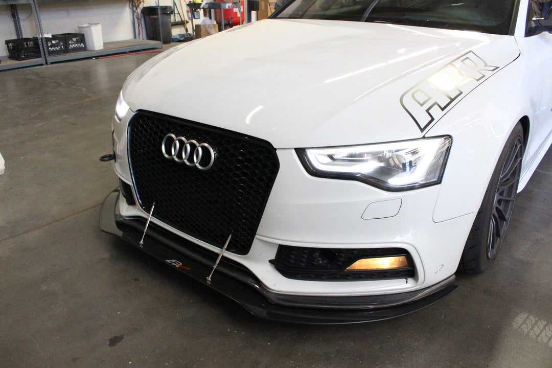 Audi S5 Stock Bumper Carbon Fiber Front Wind Splitter 2009-2012