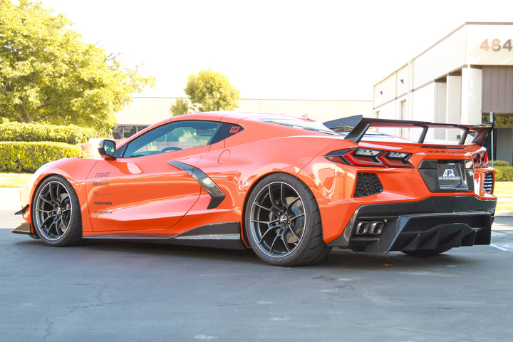 Carbon Fiber Chevrolet Corvette C8 License Plate Backing 2020-UP