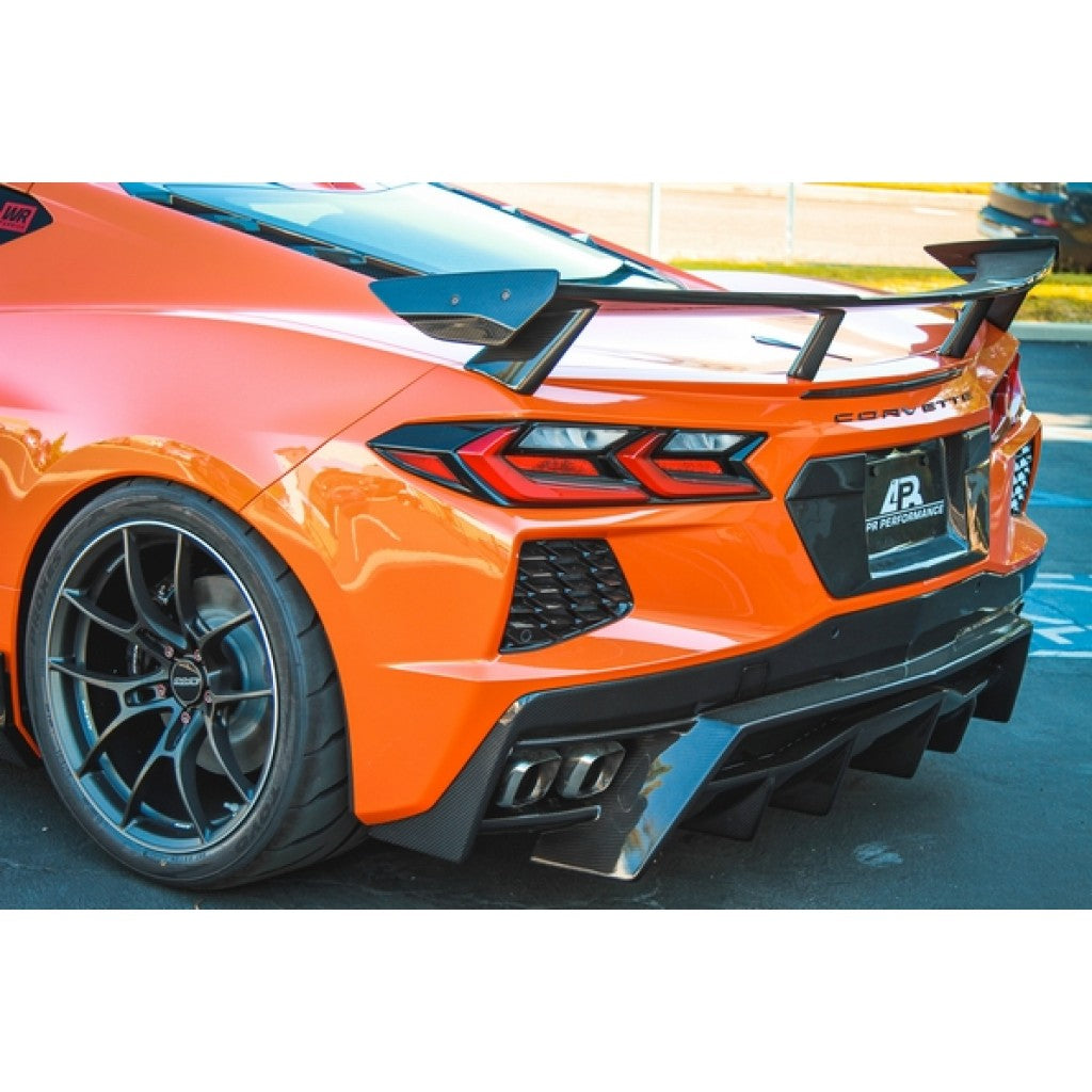 Carbon Fiber Chevrolet Corvette C8 License Plate Backing 2020-UP