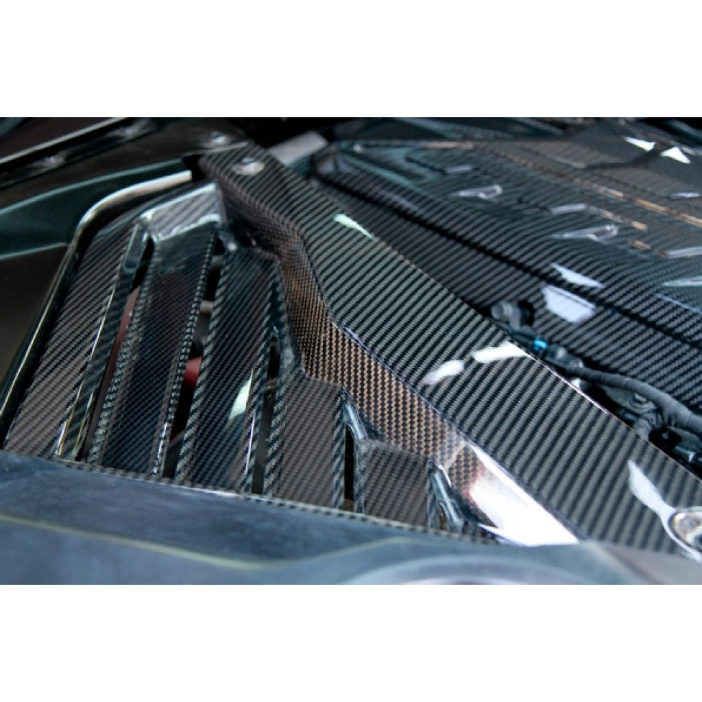 Carbon Fiber Chevrolet Corvette C8 Engine Plenum Cover, Appearance Panels, and Package 2020-2023