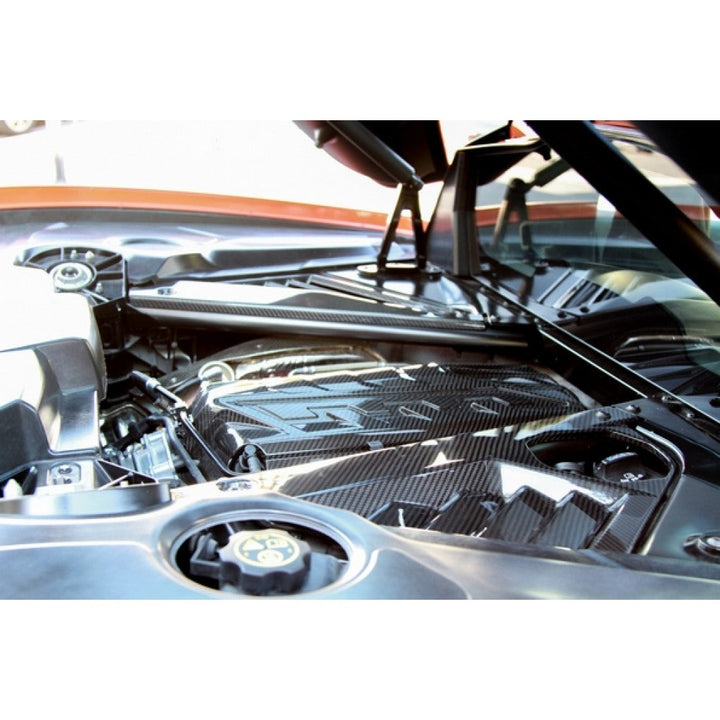 Carbon Fiber Chevrolet Corvette C8 Engine Plenum Cover, Appearance Panels, and Package 2020-2023