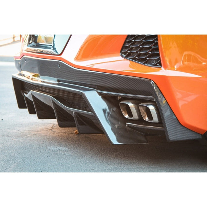 Chevrolet Corvette C8 Carbo Fiber Rear Diffuser 2020-UP