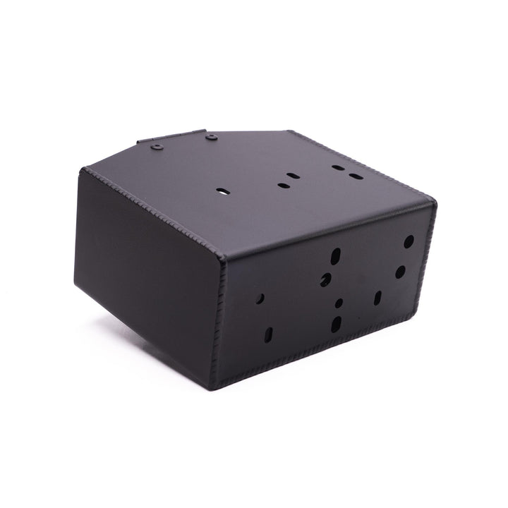 back of MeLe Design Firm 600 series rally spec battery mount