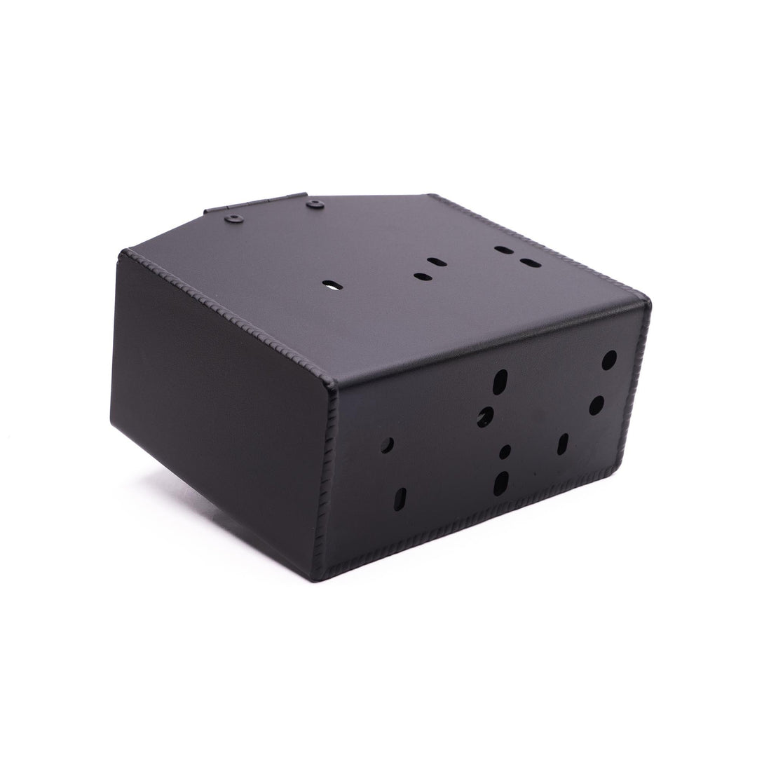 back of MeLe Design Firm 600 series rally spec battery mount