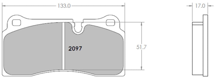 Performance Friction PFC Brake Pads 2097.332.17.44 (Rear)