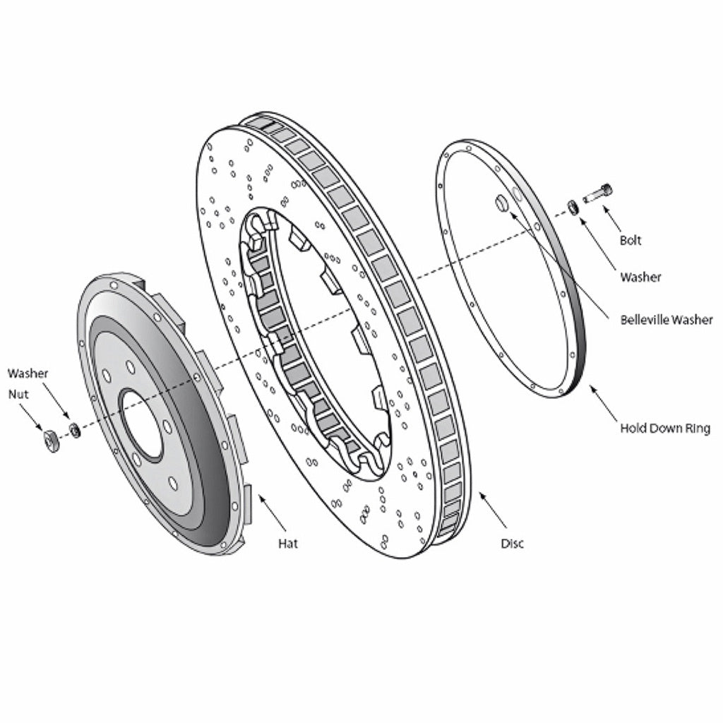 PFC Replacement Slotted Disc (Front) | Porsche 991 GT3 Cup/981 GT4 Clubsport