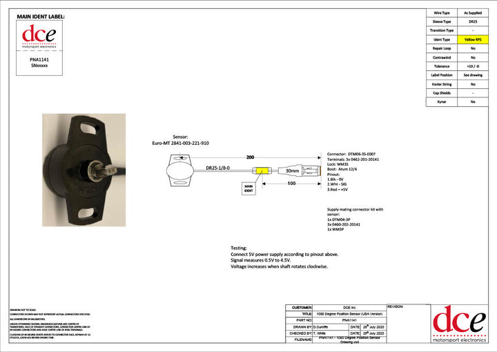 DC Electronics Clubsport 1080 Degree Position Sensor