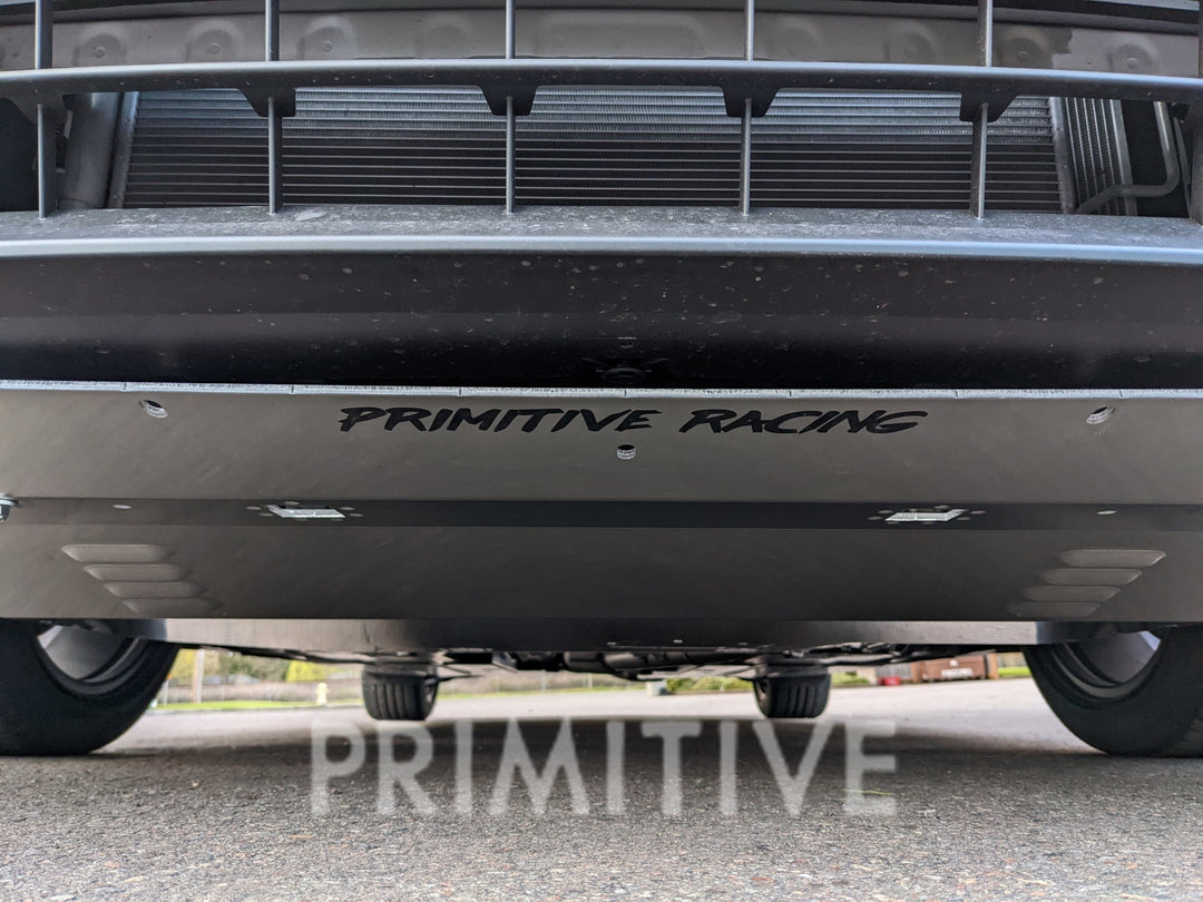 installed image primitive front skid plate 22 wrx