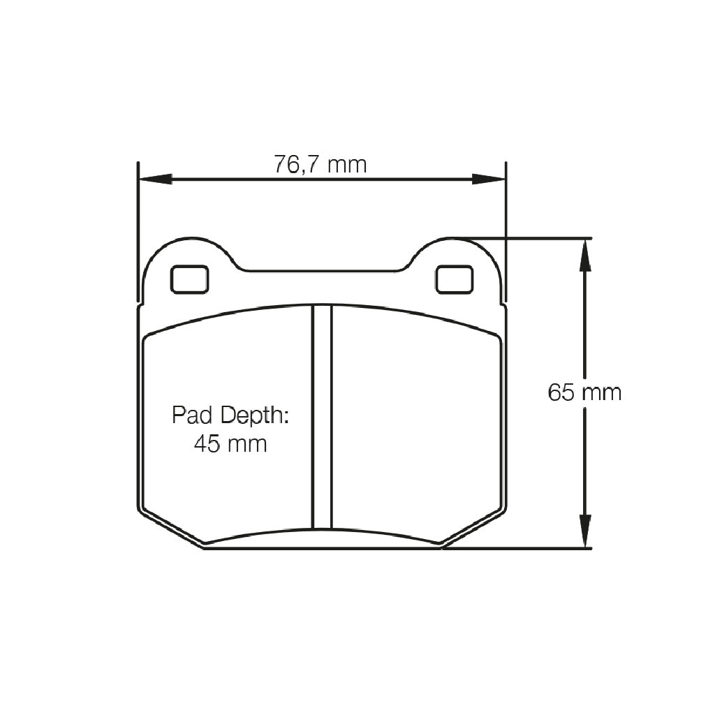 Pagid Racing Brake Pads No. 1587 (Rear)