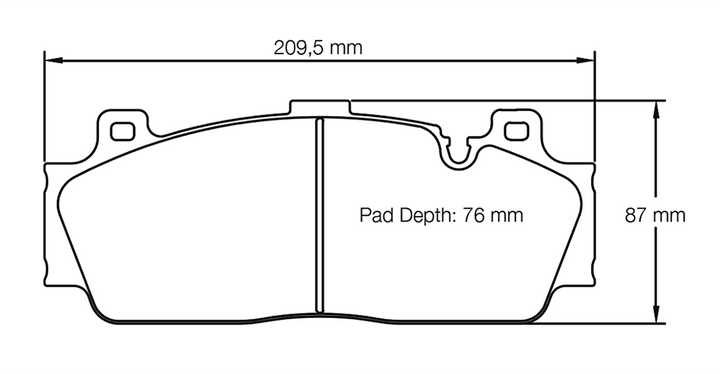 Pagid Racing Brake Pads No. 4934 (Front)