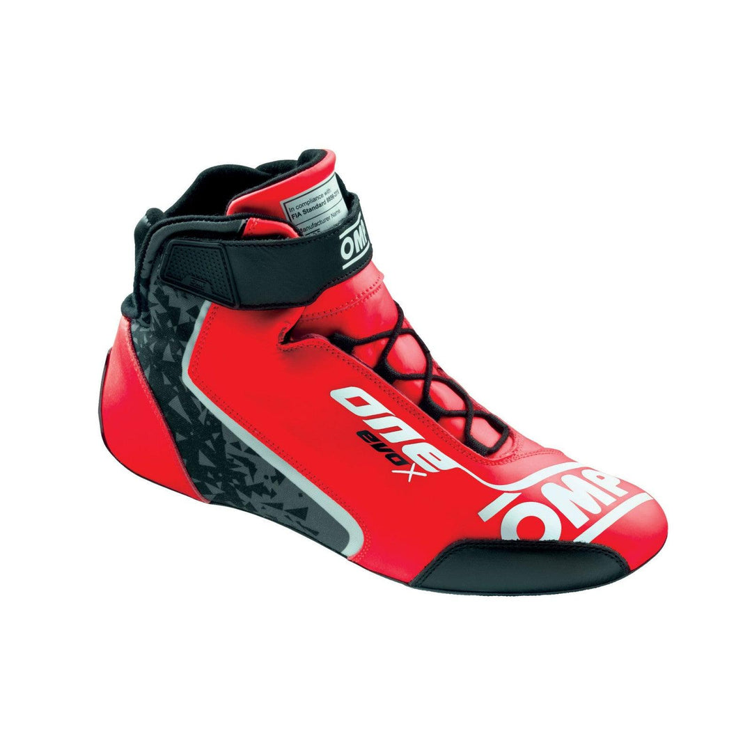 OMP Evo X Red Shoes Size 42 - Attacking the Clock Racing
