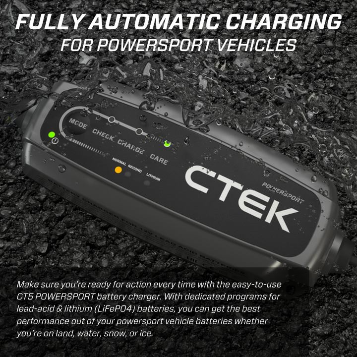 CTEK CT5 POWERSPORT 12V 2.3A Battery Charger & Maintainer