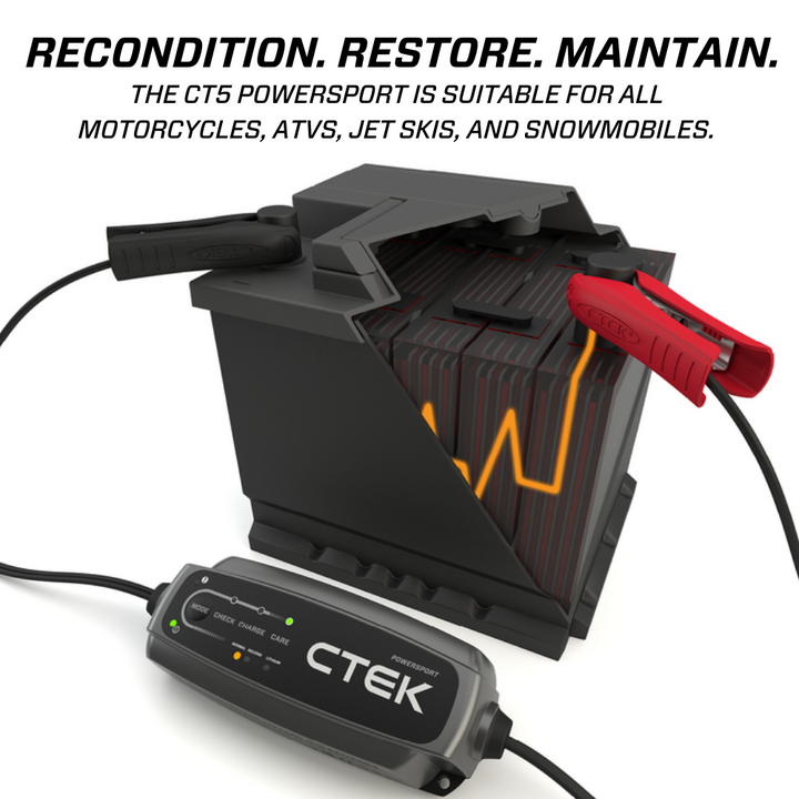 CTEK CT5 POWERSPORT 12V 2.3A Battery Charger & Maintainer