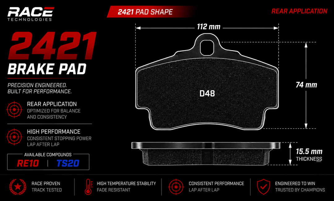 Race Technologies RE10 Brake Pad 2421.15.5.RE10