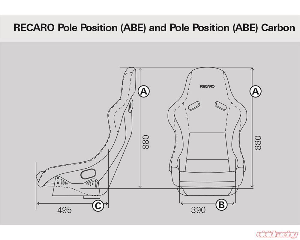 Recaro Pole Position N.G. Seat - Black Leather/Black Leather - Attacking the Clock Racing