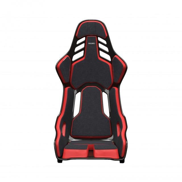 Recaro Podium CFK - Medium Left Hand Seat - Black Alcantara Red Leather - Attacking the Clock Racing