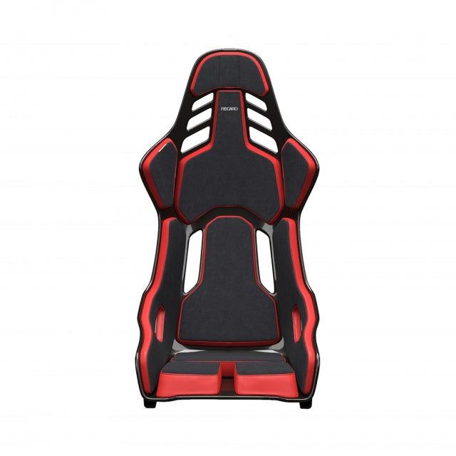 Recaro Podium CFK - Medium Left Hand Seat - Black Alcantara Red Leather - Attacking the Clock Racing