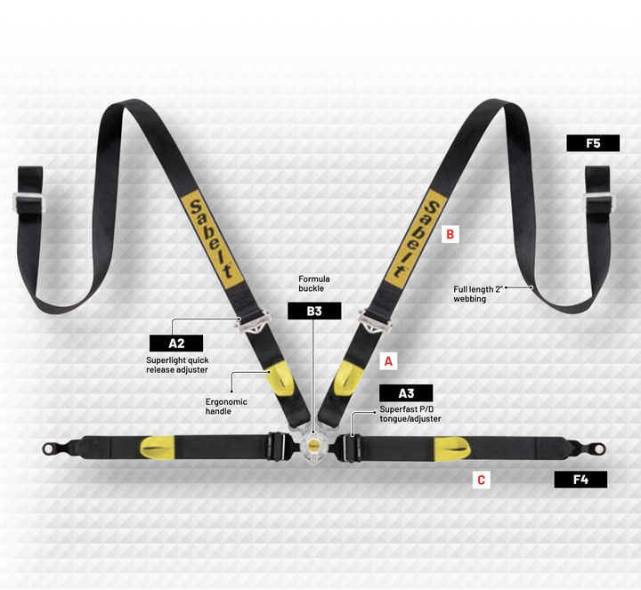 Sabelt 4 Point Harness | Porsche GT3/GT4