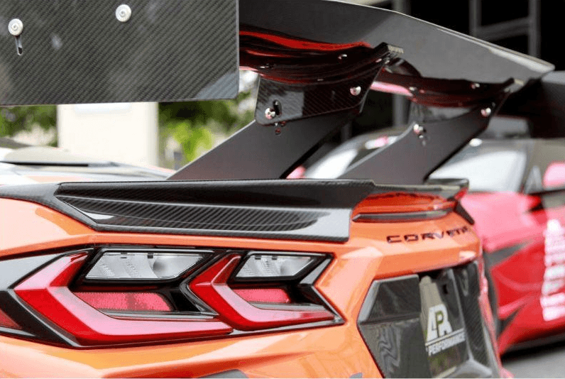 APR Performance Rear Spoiler Delete Chevrolet Corvette C8 2020+ - Attacking the Clock Racing