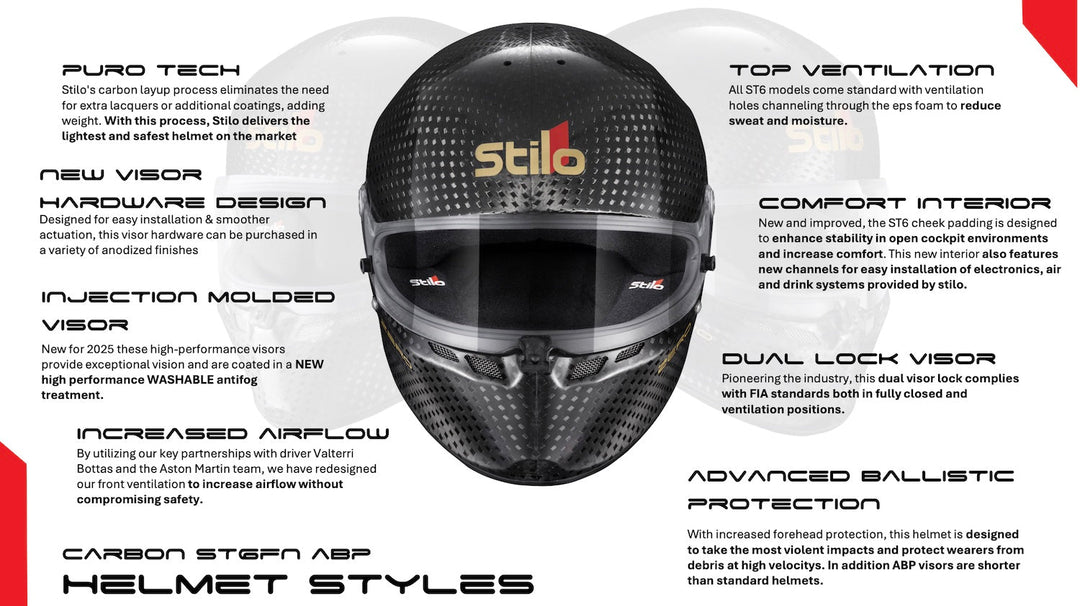 Stilo ST6 FN ABP 8860-2018 Carbon Fiber Helmet